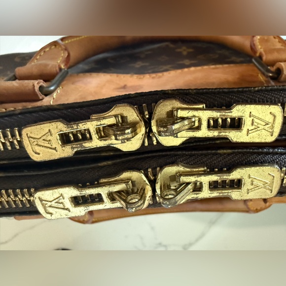 Louis Vuitton Monogram Alize 24 Heures Vintage Travel Bag Carry-On 1991 France - Picture 11 of 15